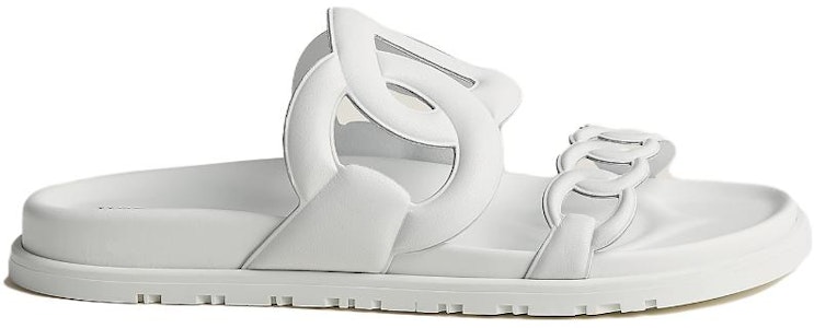 (W) HERMES Sandal Kulit Putih 'Open Toe' H222302Z-91 Order (W) HERMES Sandal Kulit Putih 'Open Toe' H222302Z-91