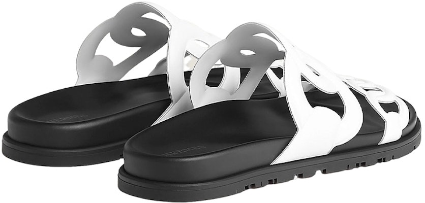 (Women) HERMES Extra Leather Slip-On 'Black and White' H222302Z-90 Lookbook (Women) HERMES Extra Leather Slip-On 'Black and White' H222302Z-90