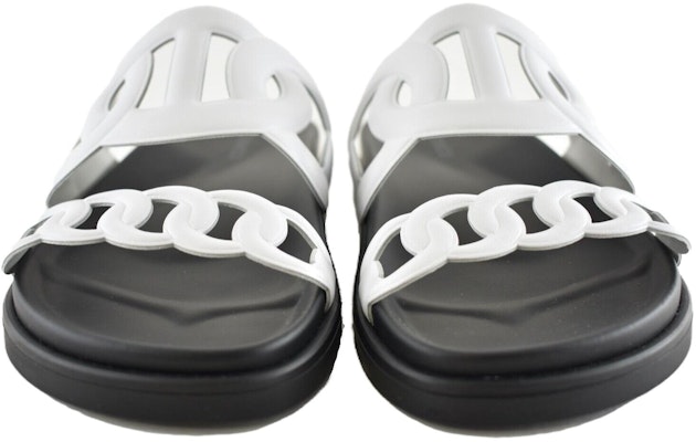 (Women) HERMES Extra Leather Slip-On 'Black and White' H222302Z-90 Shop (Women) HERMES Extra Leather Slip-On 'Black and White' H222302Z-90