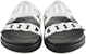 (W) HERMES Slip-On Kulit 'Hitam dan Putih' H222302Z-90