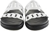 Shop (W) HERMES Slip-On Kulit 'Hitam dan Putih' H222302Z-90