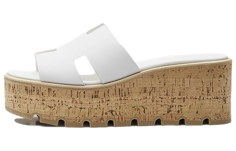 Buy HERMÈS 愛馬仕 Eze 30 小牛皮涼鞋 女款 白