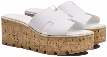 (W) 爱马仕 Eze 30 白色小牛皮凉鞋 H221026Z-90 Lookbook (W) 爱马仕 Eze 30 白色小牛皮凉鞋 H221026Z-90