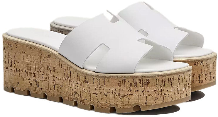 (Women) HERMES Eze 30 'White Calfskin Sandals' H221026Z-90 Lookbook (Women) HERMES Eze 30 'White Calfskin Sandals' H221026Z-90