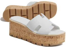 (W) 爱马仕 Eze 30 白色小牛皮凉鞋 H221026Z-90 Purchase (W) 爱马仕 Eze 30 白色小牛皮凉鞋 H221026Z-90