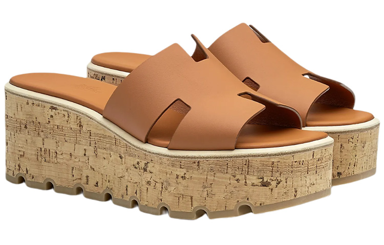 Shop (W) HERMES Eze 30 Sandal 'Coklat' H221026Z-1V
