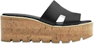 Lookbook (W) HERMES Eze Leren Slippers ''Open-Toe Comfort Zwart'' H221026Z-02