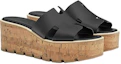 Shop (W) HERMES Eze Leren Slippers ''Open-Toe Comfort Zwart'' H221026Z-02