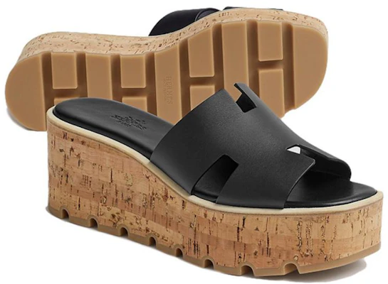 (W) HERMES Eze Leren Slippers ''Open-Toe Comfort Zwart'' H221026Z-02 Details for (W) HERMES Eze Leren Slippers ''Open-Toe Comfort Zwart'' H221026Z-02