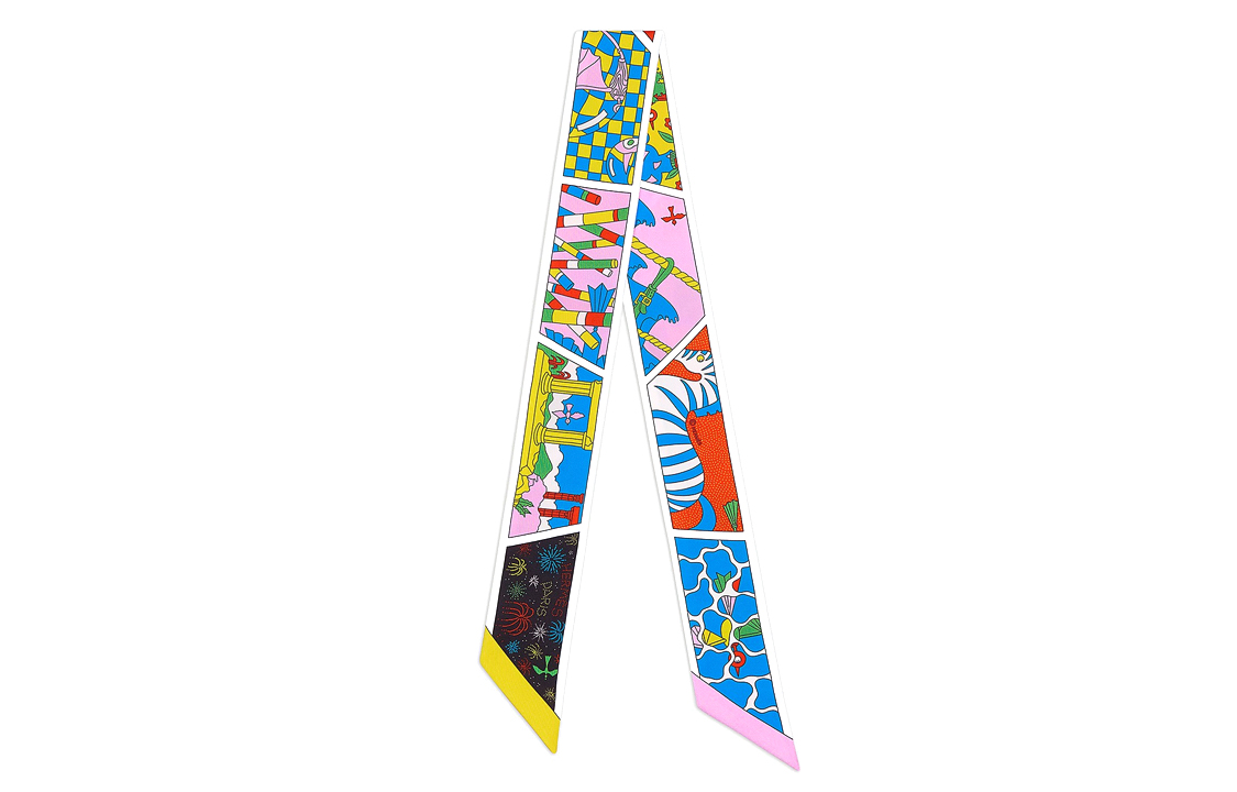 (Women) HERMES Factory Suite Twilly Scarf  Multicolor. H063975S 01 圖 2