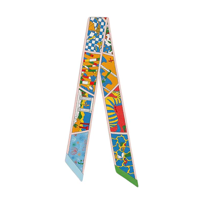 (Women) HERMES Factory Suite Twilly Scarf for Women. H063975S-03