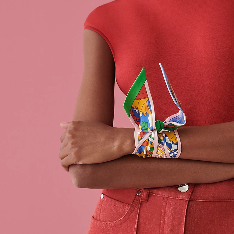 (Women) HERMES Factory Suite Twilly Scarf for Women. H063975S-03 圖 3