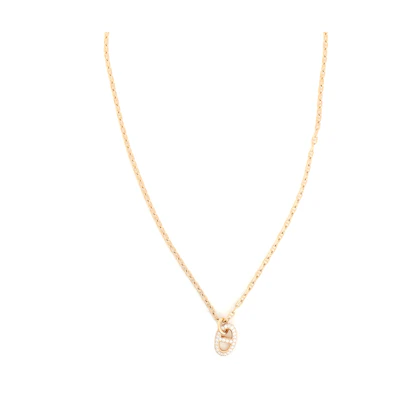 (Women) HERMES Farandole 18K Rose Gold Diamond Necklace for Women. H221303B-00SH