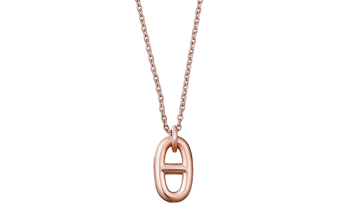 (Women) HERMES Farandole 18K Rose Gold Pig Nose Chain Necklace for Women. H108615B-00 圖 2