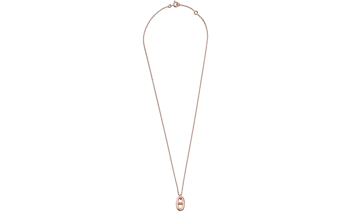 (Women) HERMES Farandole 18K Rose Gold Pig Nose Chain Necklace for Women. H108615B-00 圖 3