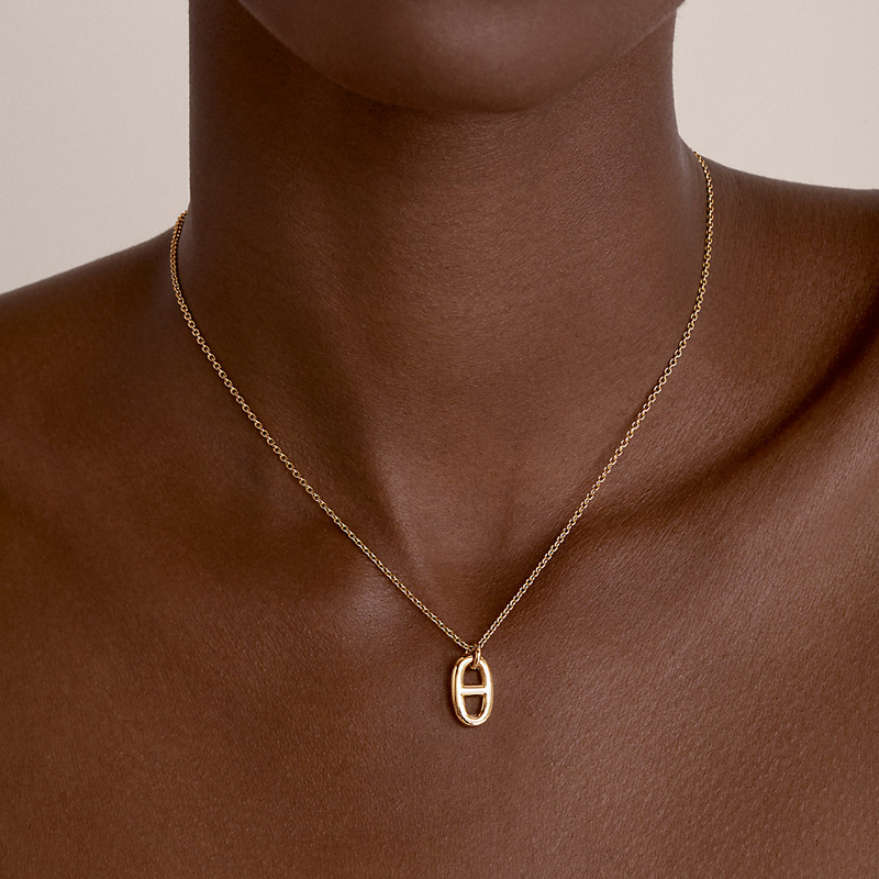 (Women) HERMES Farandole 18K Rose Gold Pig Nose Chain Necklace for Women. H108615B-00 圖 4