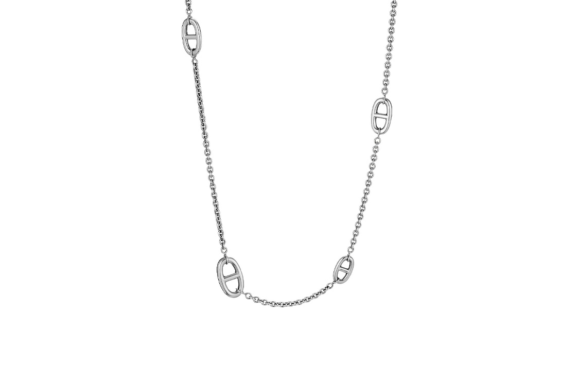 (Women) HERMES Farandole Long 925 Silver Necklace for Women H104570B-00