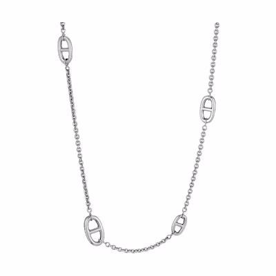 (Women) HERMES Farandole Long 925 Silver Necklace for Women H104570B-00