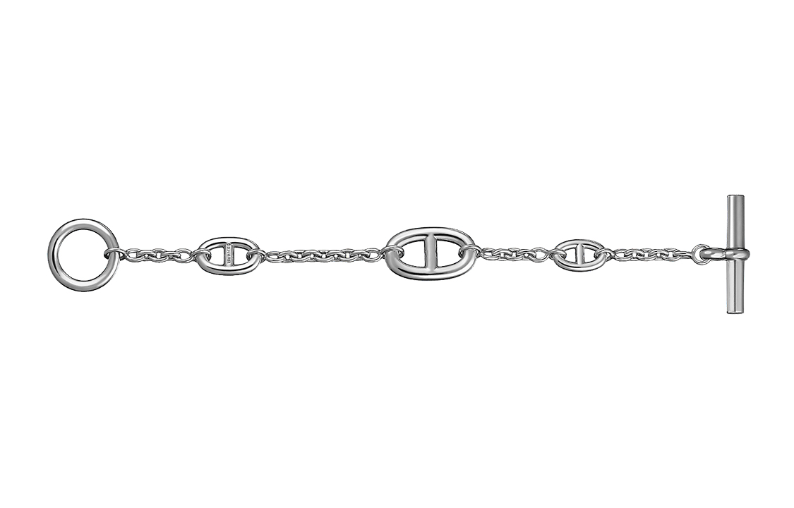 Lookbook (Women) HERMES Farandole Silver Bracelet with Gift Bag H104567B-00