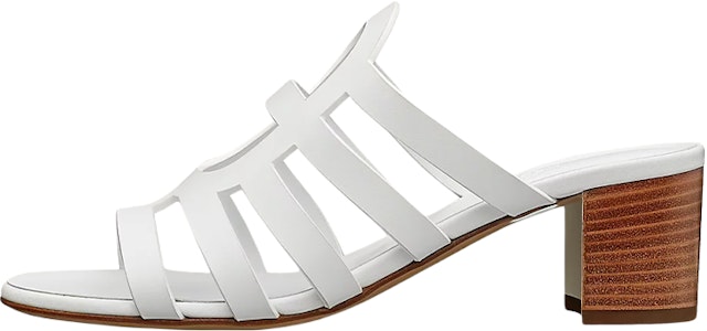 (W) Sandalias de Tacón Alto de Piel de Ternera HERMÈS 'Blancas' H211007Z-90 Buy (W) Sandalias de Tacón Alto de Piel de Ternera HERMÈS 'Blancas' H211007Z-90