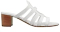 Order (W) HERMES Sandal Tumit Tinggi Kulit Anak Lembu Fesyen 'Putih' H211007Z-90