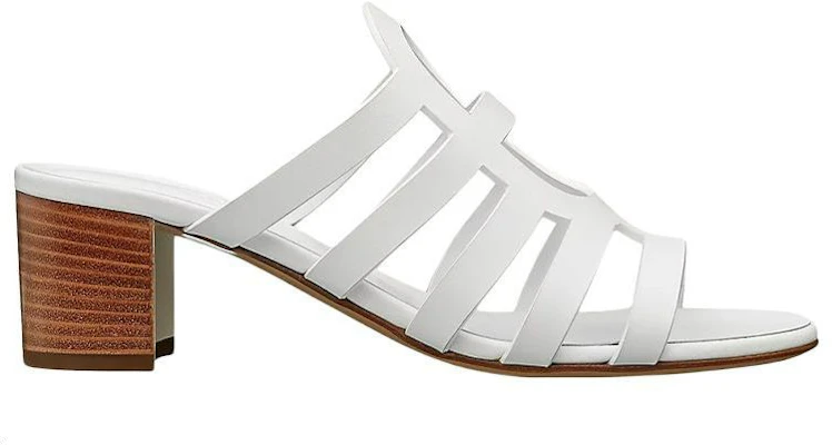 (W) Sandalias de Tacón Alto de Piel de Ternera HERMÈS 'Blancas' H211007Z-90 Order (W) Sandalias de Tacón Alto de Piel de Ternera HERMÈS 'Blancas' H211007Z-90