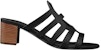 (W) Sandal Tumit Tinggi Kulit Anak Lembu HERMES 'Hitam' H211007Z-02