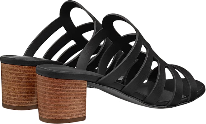 (Women) HERMES Fashion Calfskin High Heel Sandals 'Black' H211007Z-02 Shop (Women) HERMES Fashion Calfskin High Heel Sandals 'Black' H211007Z-02