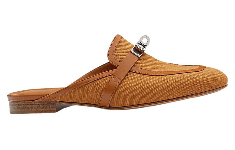 Order (W) HERMES Fashion Flat 'Kulit Cokelat' H221085Z-B8