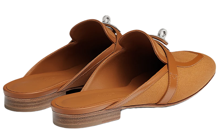 Shop (W) HERMES Fashion Flat 'Kulit Cokelat' H221085Z-B8