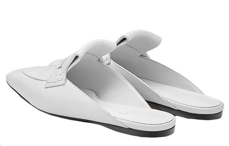 Lookbook (W) HERMES Mode Platte Schoen ''Wit'' H221038Z-90
