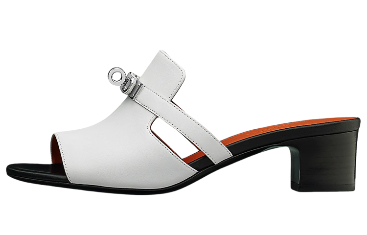 (W) HERMES Fashion High Heel Sandals 'White'