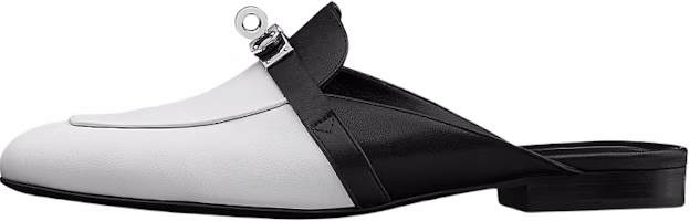 (Women) HERMES Fashion Leather Flats 'Black White' H211247Z-90 (Women) HERMES Fashion Leather Flats 'Black White' H211247Z-90