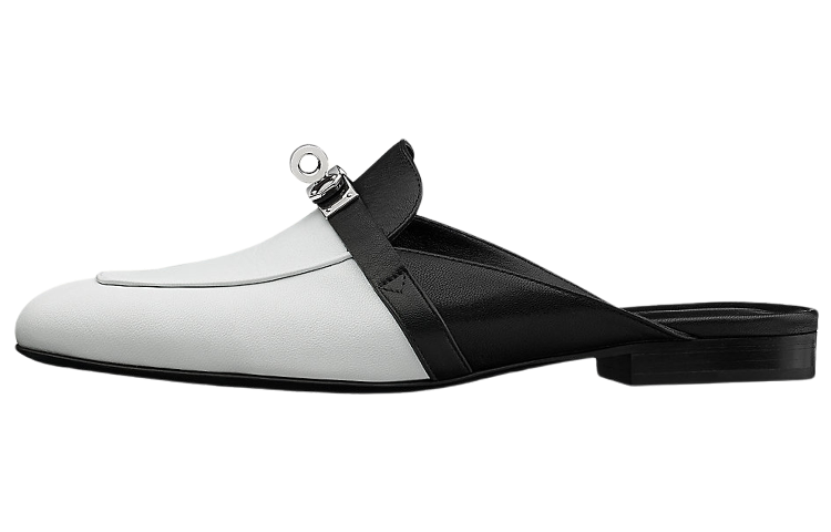 Buy (W) HERMES Sepatu Datar Kulit Fashion 'Hitam Putih' H211247Z-90