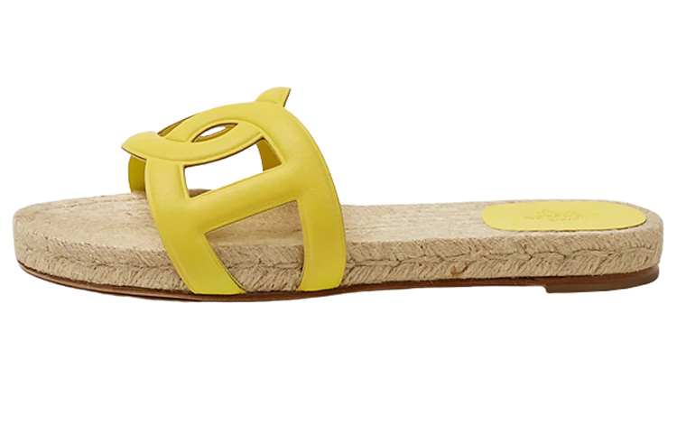 (Women) HERMES Fashion Slip-On Slippers 'Yellow' H222151Z-71