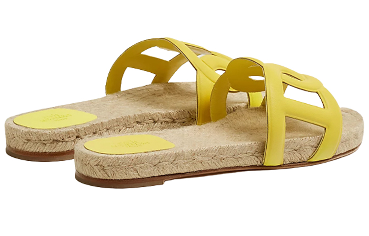 Shop (W) HERMES Fashion Slip-On Hausschuhe ''Gelb'' H222151Z-71