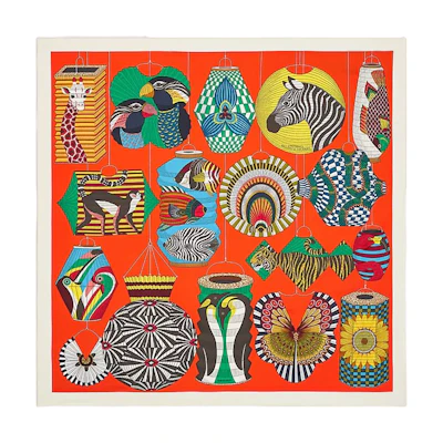 (Women) HERMES Fashion Trendy Comfortable Silk Scarf Women Orange H003918S-02