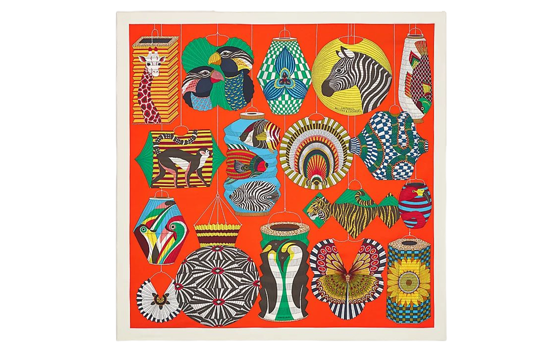 (Women) HERMES Fashion Trendy Comfortable Silk Scarf Women Orange H003918S-02 圖 2