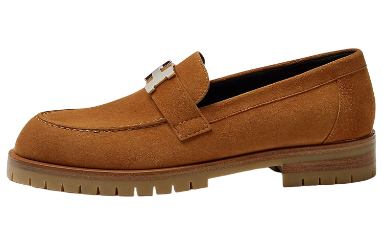 (Women) HERMES Faubourg Loafer 'Brown' H222054Z-A3