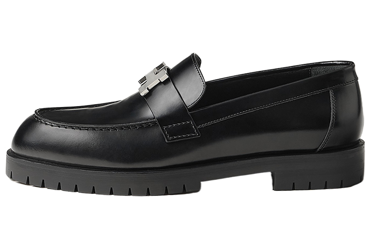 (Women) HERMES Faubourg Loafer 'Smooth Black' H232137Z-02