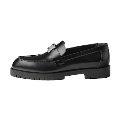 (W) HERMES Faubourg Loafer 'Smooth Black'