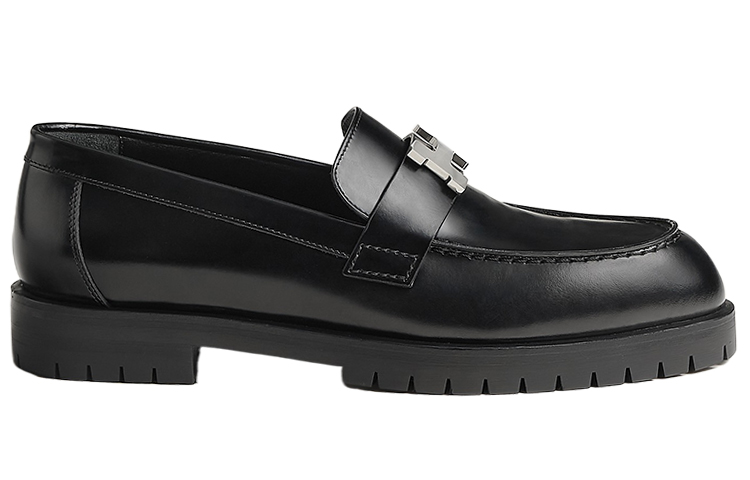 Order (W) HERMES Mocasin Faubourg 'Negro Suave' H232137Z-02