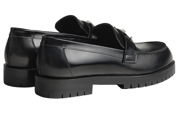 Purchase (W) HERMES Mocasin Faubourg 'Negro Suave' H232137Z-02