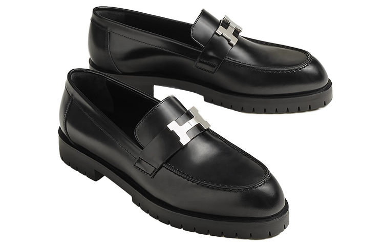 Purchase (W) エルメス フォーブル ローファー 黒 (スムース) H232137Z-02