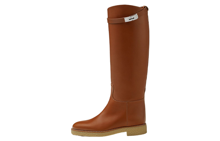 (Women) HERMES Faustine Boot 'Brown Leather' H222088Z-A3