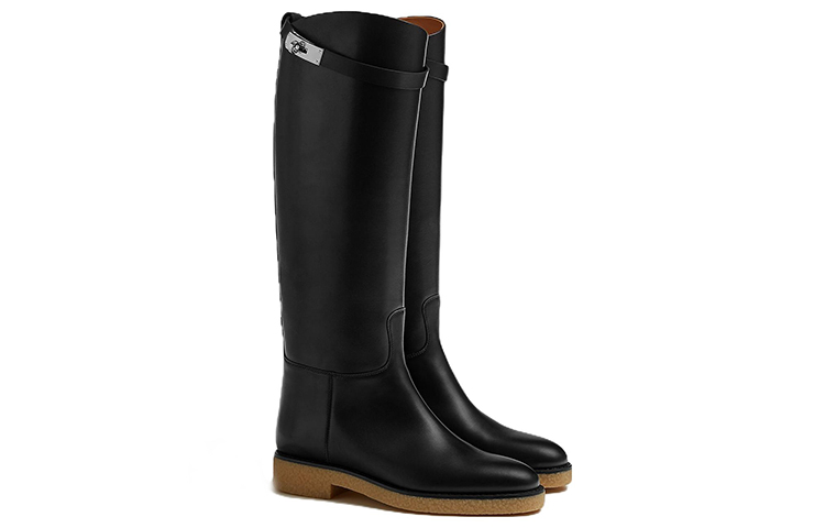 (W) HERMES Faustine Calfskin Boot 'Black Fashion' 圖 3