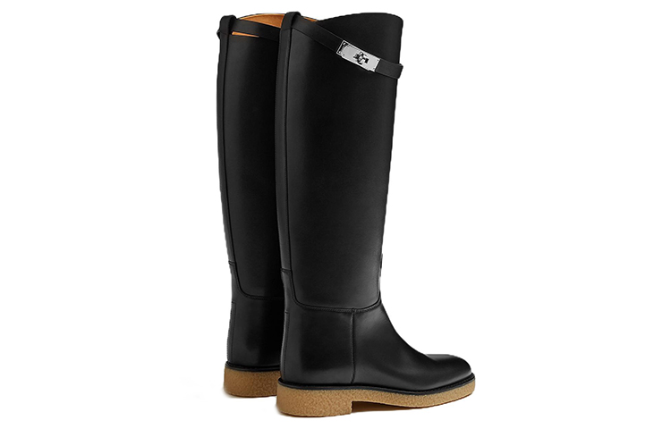 (W) HERMES Faustine Calfskin Boot 'Black Fashion' 圖 4