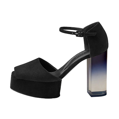 (W) HERMES Fever 70 Sandal 'Black Goat Leather'
