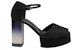 (W) HERMES Fever 70 Sandal 'Kulit Kambing Hitam' H222010Z-02