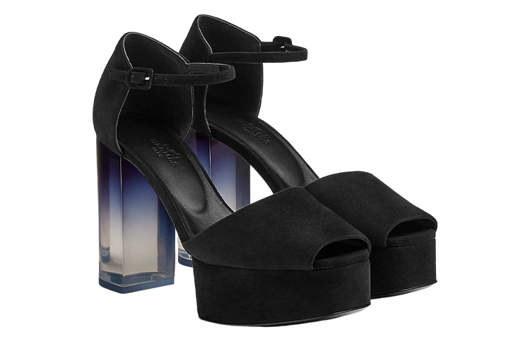 Lookbook (W) HERMES Fever 70 Sandal ''Zwart Geitenleer'' H222010Z-02